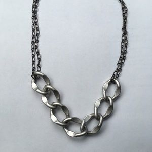 Silver chain necklace